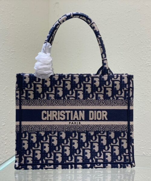 1:1 Replica Christian Dior Small Dior Book Tote Blue, For Women, Women’s Handbags 26.5cm/10.5in CD M1265ZRIW_M928