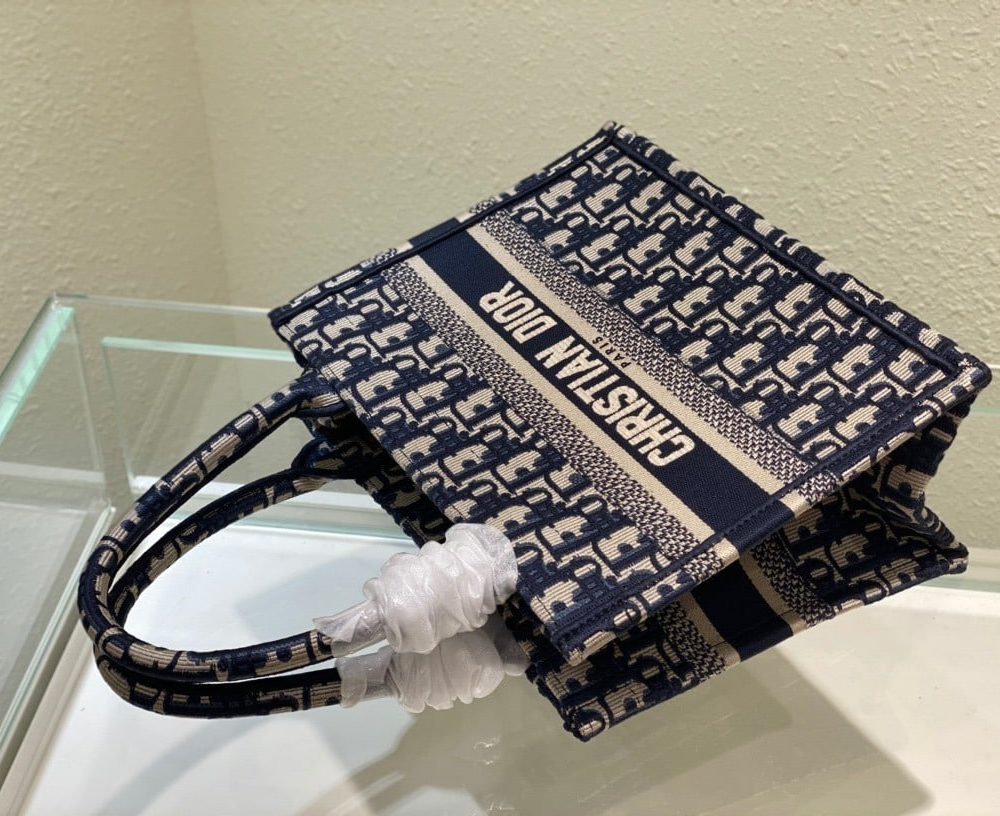 1:1 Replica Christian Dior Small Dior Book Tote Blue, For Women, Women’s Handbags 26.5cm/10.5in CD M1265ZRIW_M928