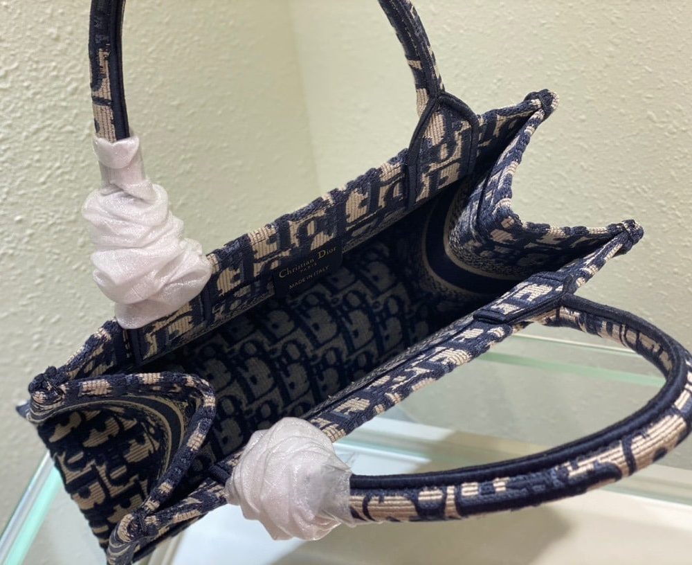 1:1 Replica Christian Dior Small Dior Book Tote Blue, For Women, Women’s Handbags 26.5cm/10.5in CD M1265ZRIW_M928