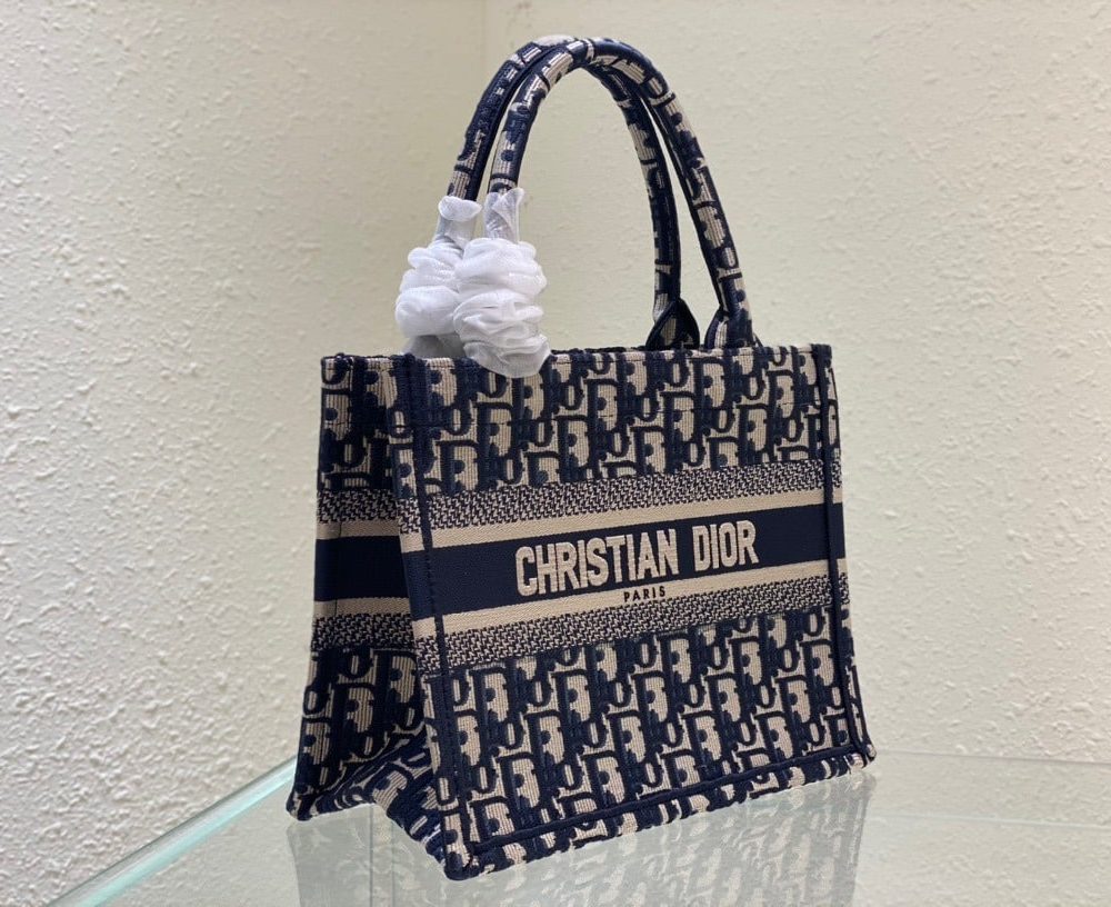 1:1 Replica Christian Dior Small Dior Book Tote Blue, For Women, Women’s Handbags 26.5cm/10.5in CD M1265ZRIW_M928