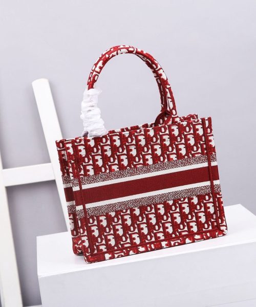 1:1 Replica Christian Dior Small Dior Book Tote Red, For Women, Women’s Handbags 26.5cm/10.5in CD M1265ZRIW_M17E