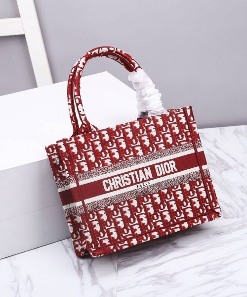 1:1 Replica Christian Dior Small Dior Book Tote Red, For Women, Women’s Handbags 26.5cm/10.5in CD M1265ZRIW_M17E