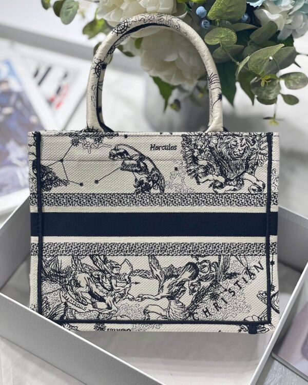 1:1 Replica Christian Dior Small Dior Book Tote White, For Women, Women’s Handbags 26.5cm/10.5in CD M1265ZRHZ_M941