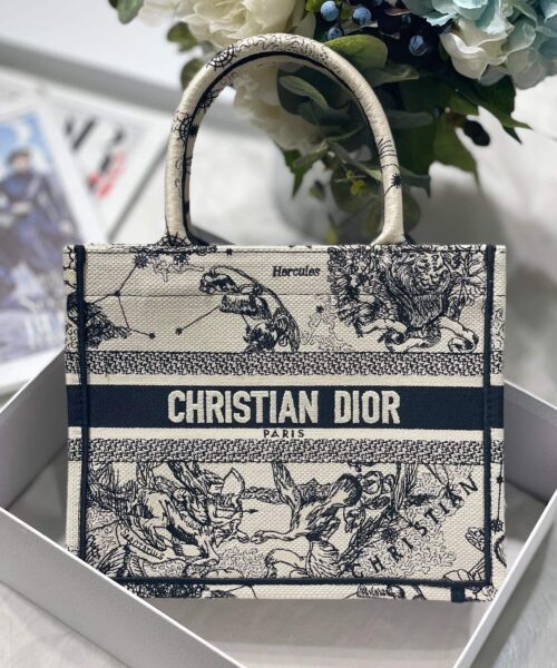 1:1 Replica Christian Dior Small Dior Book Tote White, For Women, Women’s Handbags 26.5cm/10.5in CD M1265ZRHZ_M941