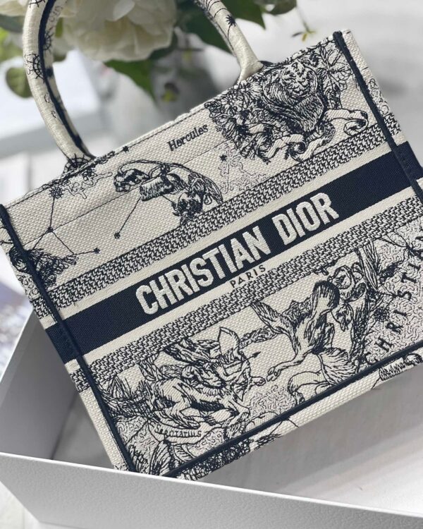 1:1 Replica Christian Dior Small Dior Book Tote White, For Women, Women’s Handbags 26.5cm/10.5in CD M1265ZRHZ_M941