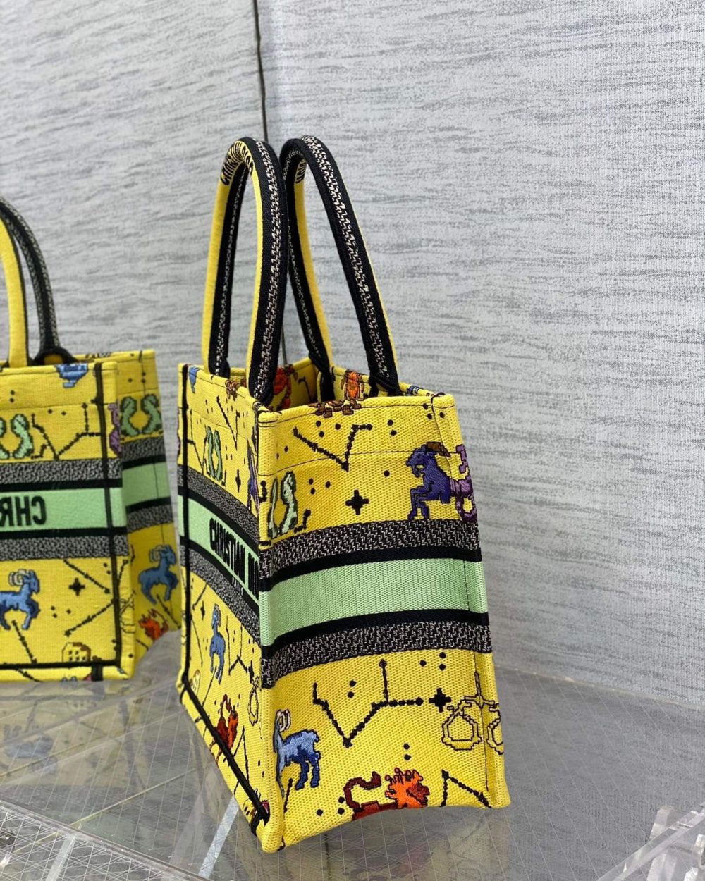 1:1 Replica Christian Dior Small Dior Book Tote Yellow, For Women, Women’s Handbags 26.5cm/10.5in CD M1265ZRTY_M930