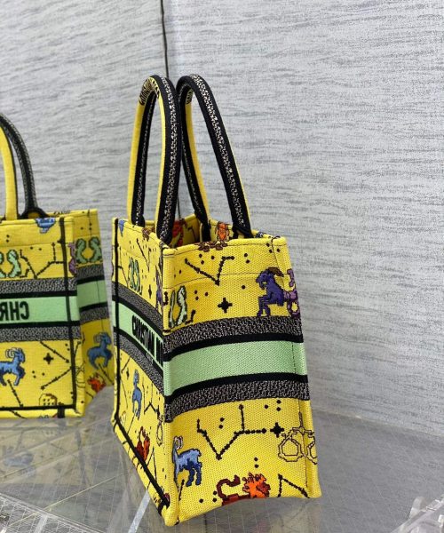 1:1 Replica Christian Dior Small Dior Book Tote Yellow, For Women, Women’s Handbags 26.5cm/10.5in CD M1265ZRTY_M930