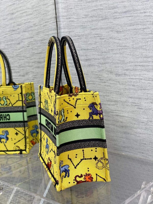 1:1 Replica Christian Dior Small Dior Book Tote Yellow, For Women, Women’s Handbags 26.5cm/10.5in CD M1265ZRTY_M930