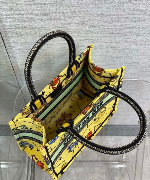 1:1 Replica Christian Dior Small Dior Book Tote Yellow, For Women, Women’s Handbags 26.5cm/10.5in CD M1265ZRTY_M930