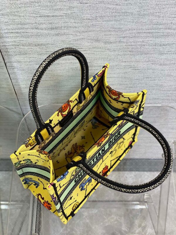 1:1 Replica Christian Dior Small Dior Book Tote Yellow, For Women, Women’s Handbags 26.5cm/10.5in CD M1265ZRTY_M930