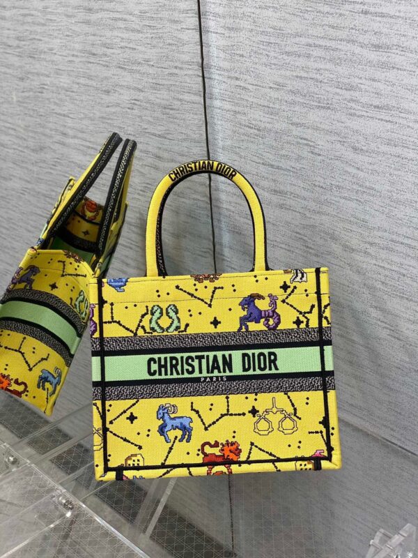 1:1 Replica Christian Dior Small Dior Book Tote Yellow, For Women, Women’s Handbags 26.5cm/10.5in CD M1265ZRTY_M930