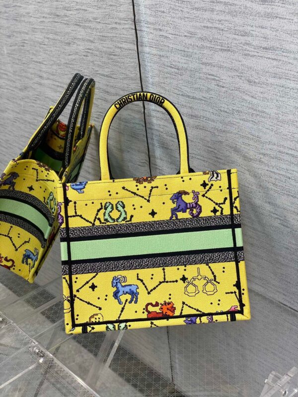 1:1 Replica Christian Dior Small Dior Book Tote Yellow, For Women, Women’s Handbags 26.5cm/10.5in CD M1265ZRTY_M930