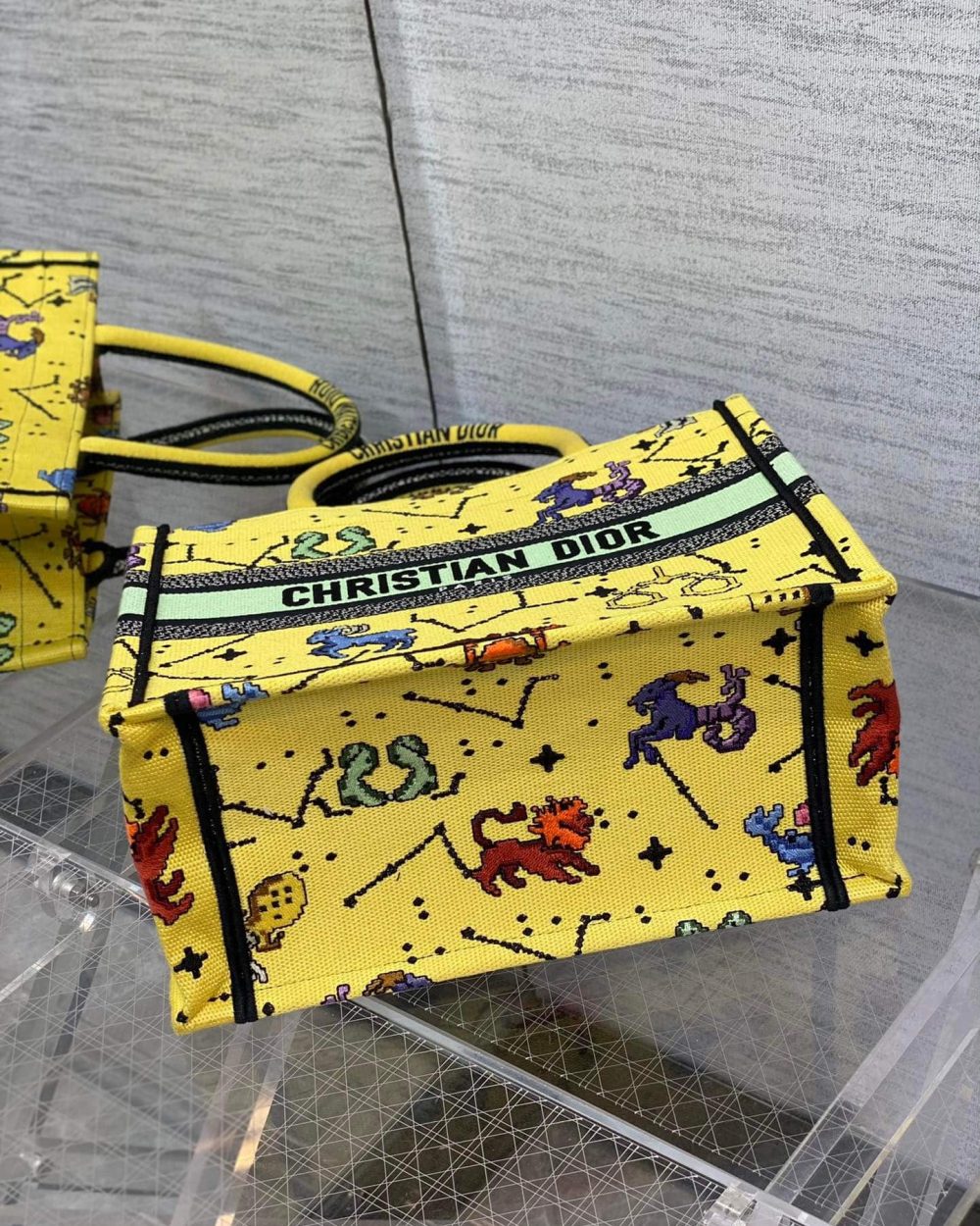 1:1 Replica Christian Dior Small Dior Book Tote Yellow, For Women, Women’s Handbags 26.5cm/10.5in CD M1265ZRTY_M930