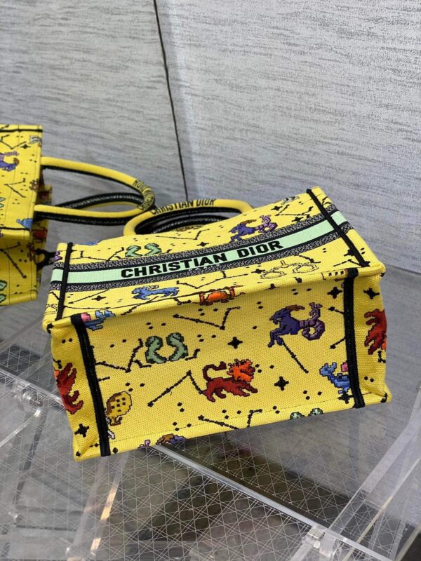 1:1 Replica Christian Dior Small Dior Book Tote Yellow, For Women, Women’s Handbags 26.5cm/10.5in CD M1265ZRTY_M930