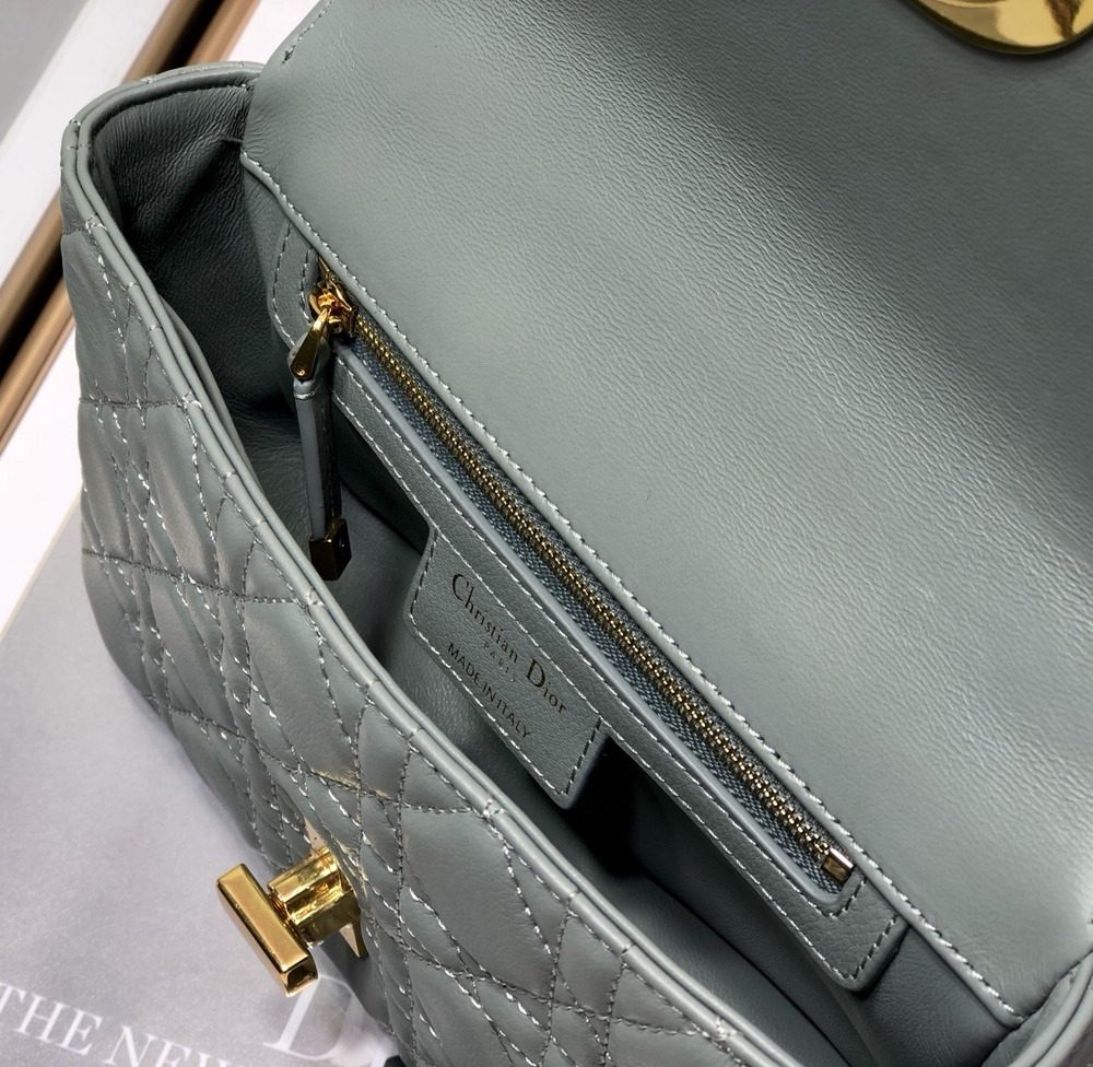 1:1 Replica Christian Dior Small Dior Caro Bag, Grey, For Women Women’s Handbags, Shoulder Bags, Crossbody Bags, 20cm CD M9241UWHC_M41G