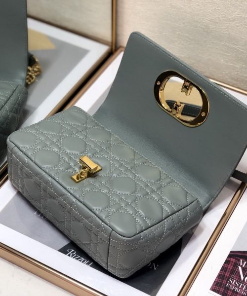 1:1 Replica Christian Dior Small Dior Caro Bag, Grey, For Women Women’s Handbags, Shoulder Bags, Crossbody Bags, 20cm CD M9241UWHC_M41G