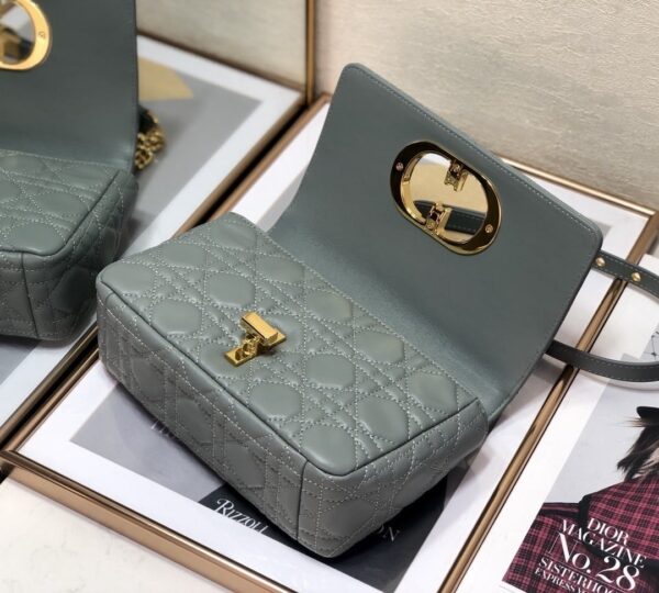 1:1 Replica Christian Dior Small Dior Caro Bag, Grey, For Women Women’s Handbags, Shoulder Bags, Crossbody Bags, 20cm CD M9241UWHC_M41G