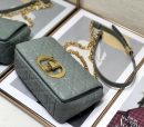 1:1 Replica Christian Dior Small Dior Caro Bag, Grey, For Women Women’s Handbags, Shoulder Bags, Crossbody Bags, 20cm CD M9241UWHC_M41G