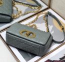 1:1 Replica Christian Dior Small Dior Caro Bag, Grey, For Women Women’s Handbags, Shoulder Bags, Crossbody Bags, 20cm CD M9241UWHC_M41G