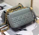 1:1 Replica Christian Dior Small Dior Caro Bag, Grey, For Women Women’s Handbags, Shoulder Bags, Crossbody Bags, 20cm CD M9241UWHC_M41G