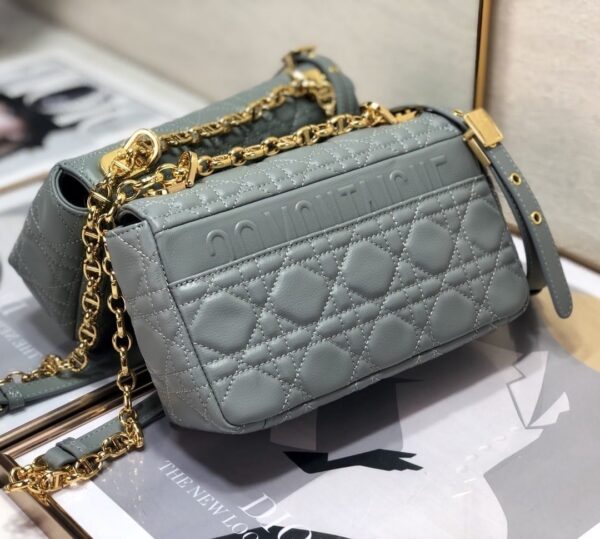 1:1 Replica Christian Dior Small Dior Caro Bag, Grey, For Women Women’s Handbags, Shoulder Bags, Crossbody Bags, 20cm CD M9241UWHC_M41G