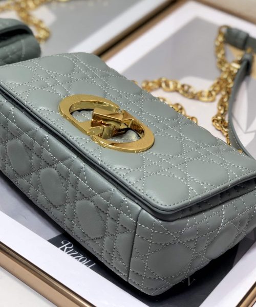 1:1 Replica Christian Dior Small Dior Caro Bag, Grey, For Women Women’s Handbags, Shoulder Bags, Crossbody Bags, 20cm CD M9241UWHC_M41G