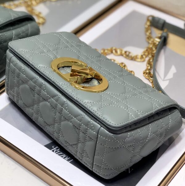 1:1 Replica Christian Dior Small Dior Caro Bag, Grey, For Women Women’s Handbags, Shoulder Bags, Crossbody Bags, 20cm CD M9241UWHC_M41G