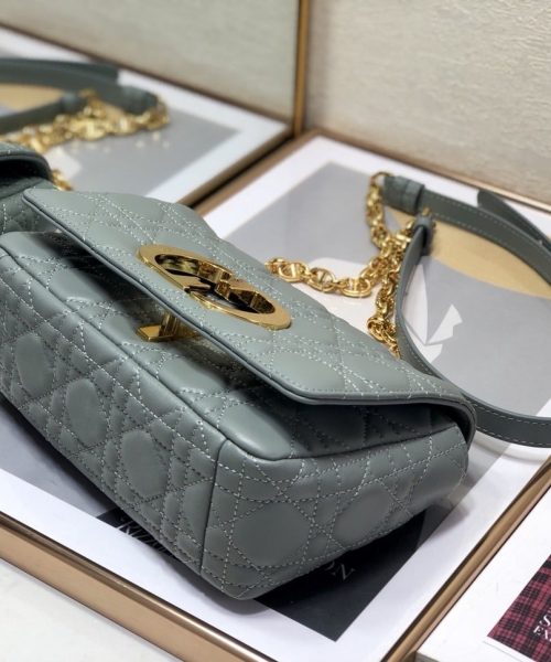 1:1 Replica Christian Dior Small Dior Caro Bag, Grey, For Women Women’s Handbags, Shoulder Bags, Crossbody Bags, 20cm CD M9241UWHC_M41G