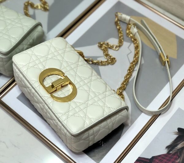 1:1 Replica Christian Dior Small Dior Caro Bag, White, For Women Women’s Handbags, Shoulder Bags, Crossbody Bags, 20cm CD M9241UWHC_M35U