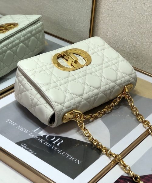 1:1 Replica Christian Dior Small Dior Caro Bag, White, For Women Women’s Handbags, Shoulder Bags, Crossbody Bags, 20cm CD M9241UWHC_M35U