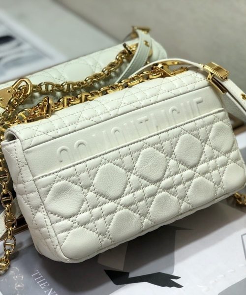1:1 Replica Christian Dior Small Dior Caro Bag, White, For Women Women’s Handbags, Shoulder Bags, Crossbody Bags, 20cm CD M9241UWHC_M35U