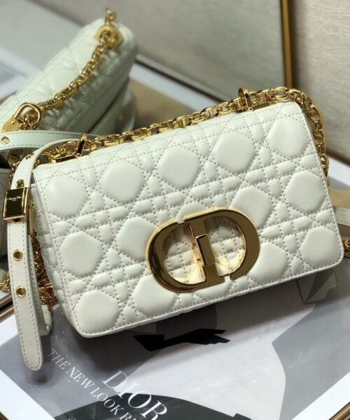 1:1 Replica Christian Dior Small Dior Caro Bag, White, For Women Women’s Handbags, Shoulder Bags, Crossbody Bags, 20cm CD M9241UWHC_M35U