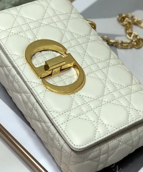 1:1 Replica Christian Dior Small Dior Caro Bag, White, For Women Women’s Handbags, Shoulder Bags, Crossbody Bags, 20cm CD M9241UWHC_M35U