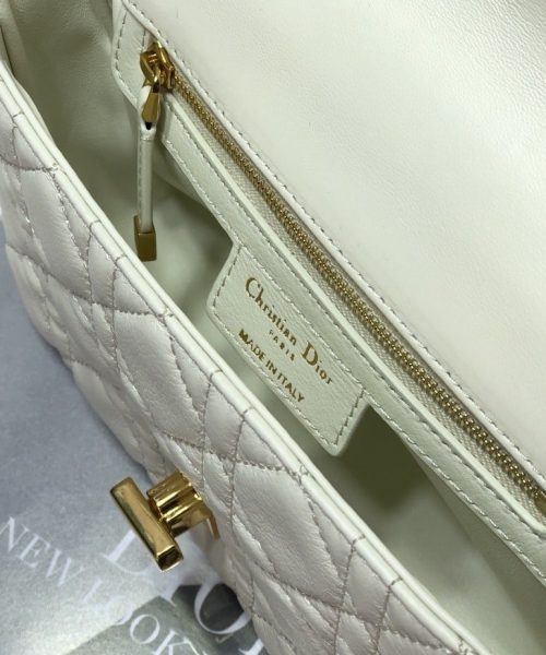1:1 Replica Christian Dior Small Dior Caro Bag, White, For Women Women’s Handbags, Shoulder Bags, Crossbody Bags, 20cm CD M9241UWHC_M35U