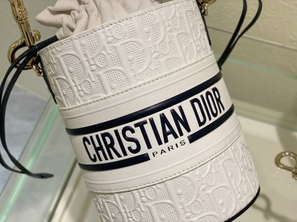 1:1 Replica Christian Dior Small Dior Vibe Bucket Bag White, For Women, Women’s Handbags 5.5in/14cm CD