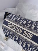 1:1 Replica Christian Dior Small DIORCAMP Bag Blue Dior Oblique Embroidery, Blue, For Women Women's Handbags, Shoulder Bags, Crossbody Bags, 23cm CD M1241ORIW_M928