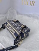 1:1 Replica Christian Dior Small DIORCAMP Bag Blue Dior Oblique Embroidery, Blue, For Women Women's Handbags, Shoulder Bags, Crossbody Bags, 23cm CD M1241ORIW_M928