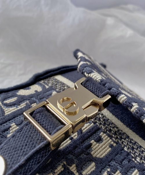 1:1 Replica Christian Dior Small DIORCAMP Bag Blue Dior Oblique Embroidery, Blue, For Women Women's Handbags, Shoulder Bags, Crossbody Bags, 23cm CD M1241ORIW_M928