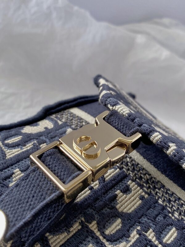 1:1 Replica Christian Dior Small DIORCAMP Bag Blue Dior Oblique Embroidery, Blue, For Women Women's Handbags, Shoulder Bags, Crossbody Bags, 23cm CD M1241ORIW_M928