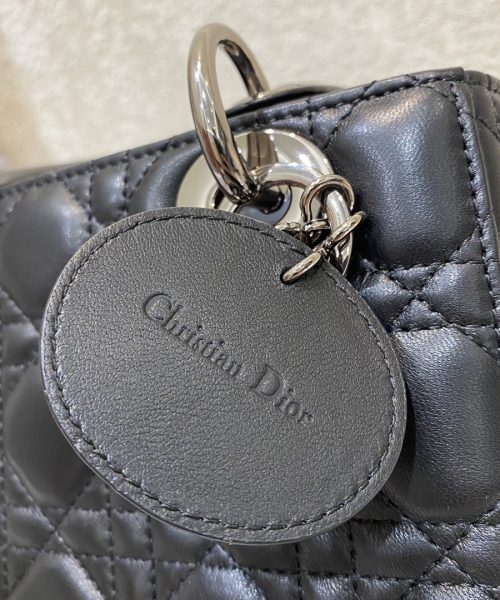 1:1 Replica Christian Dior Small Lady Dior Bag Silver Hardware, Black, For Women Women’s Handbags, Crossbody Bags, 20cm CD