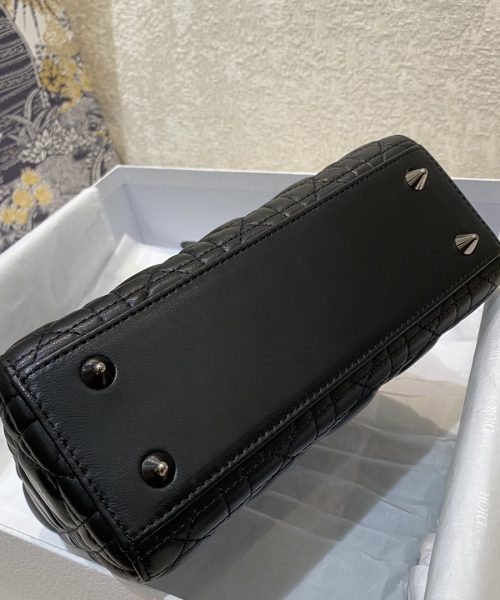 1:1 Replica Christian Dior Small Lady Dior Bag Silver Hardware, Black, For Women Women’s Handbags, Crossbody Bags, 20cm CD
