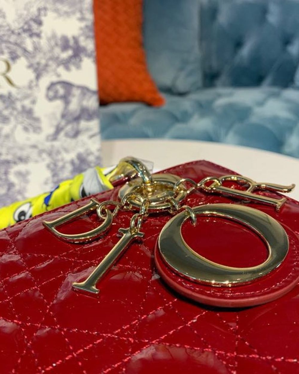 1:1 Replica Christian Dior Small Lady Dior Bag with Chain Gold Toned Hardware Burgundy For Women 20cm/8in CD M0538OWCB_M323