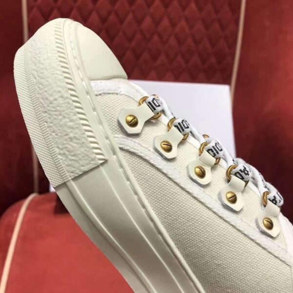 Christian Dior Walk'n'Dior Sneaker White Cotton Canvas White For Women CD KCK177CVA_S06W