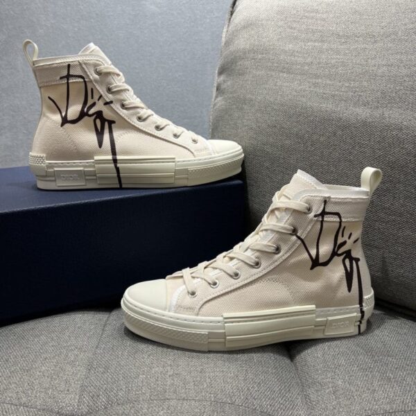 Christian Dior Women's B23 Cactus Jack Dior High-Top Sneaker Beige For Women CD