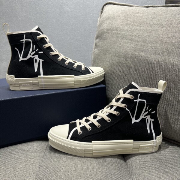 Christian Dior Women's B23 Cactus Jack Dior High-Top Sneaker Black For Women CD