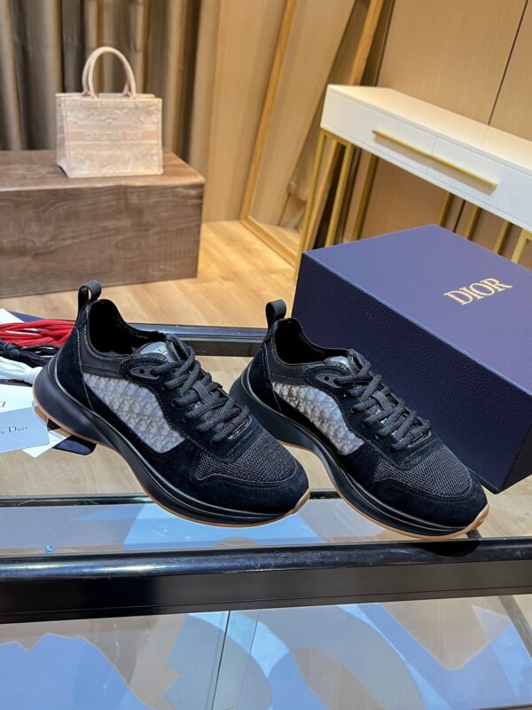 Christian Dior Women's B25 Runner Sneaker Black For Women CD