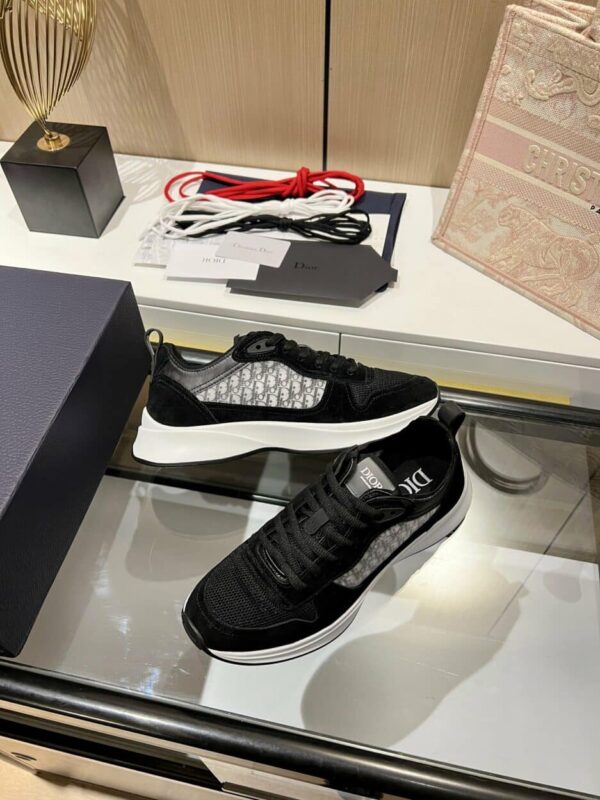 Christian Dior Women's B25 Runner Sneaker Black For Women CD