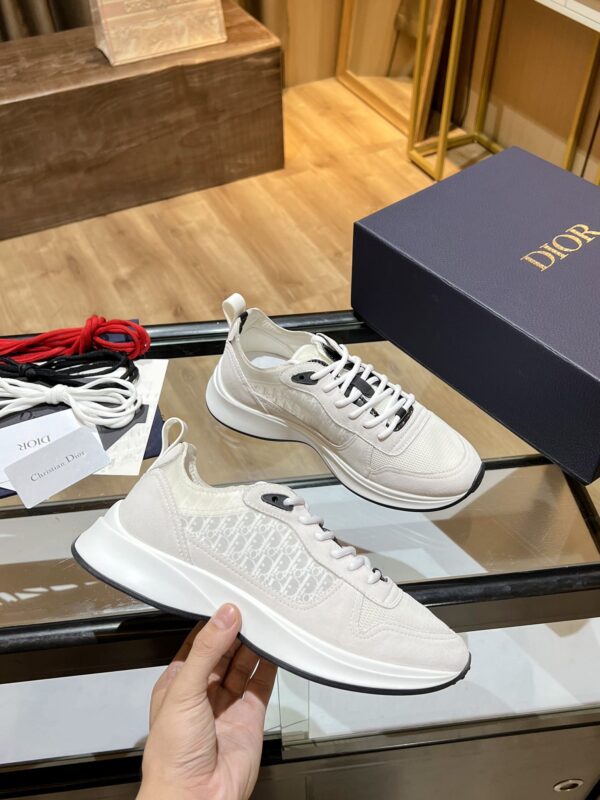 Christian Dior Women's B25 Runner Sneaker White For Women CD