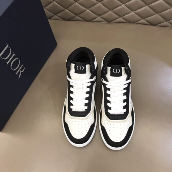 Christian Dior Women's B27 High-Top Sneaker Black And White For Women CD