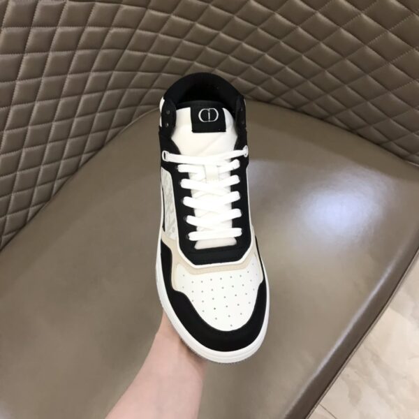 Christian Dior Women's B27 High-Top Sneaker Black And White For Women CD